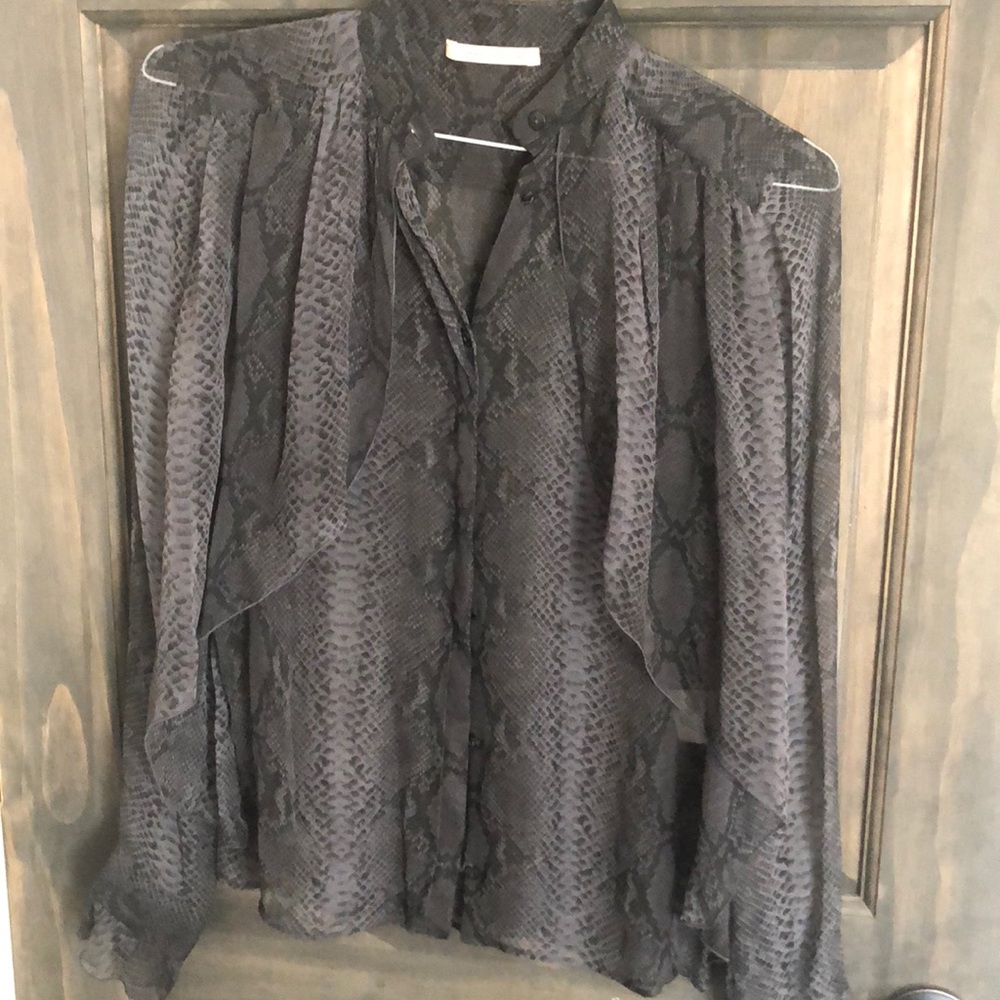 Christopher kane sheer blouse